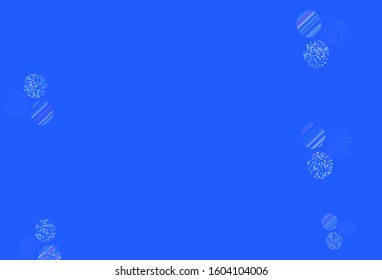 Light Blue, Red vector pattern with spheres. Abstract illustration with colored bubbles in nature style. Design for your business advert.