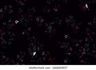 Light Blue, Red vector pattern with random forms. Modern abstract illustration with colorful random forms. Elegant design for wallpapers.