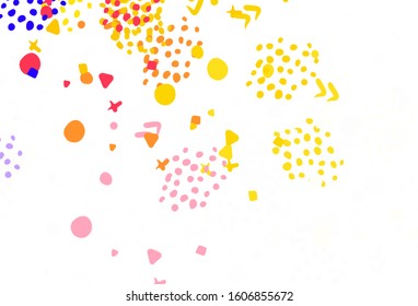 Light Blue, Red vector pattern with random forms. Modern abstract illustration with colorful random forms. Elegant design for wallpapers.