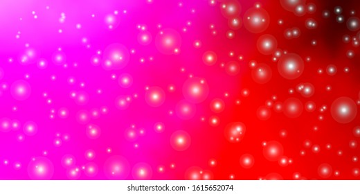 Light Blue, Red vector pattern with abstract stars. Colorful illustration with abstract gradient stars. Pattern for wrapping gifts.