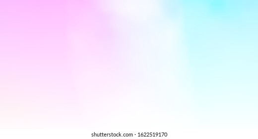 Light Blue, Red vector pattern with clouds. Shining illustration with abstract gradient clouds. Beautiful layout for uidesign.