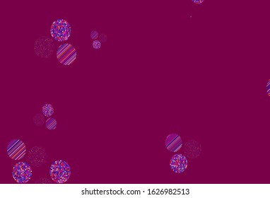 Light Blue, Red vector pattern with spheres. Beautiful colored illustration with blurred circles in nature style. Design for your business advert.