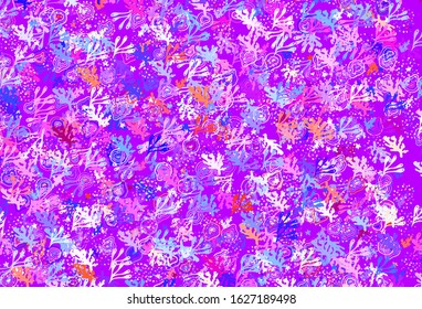Light Blue, Red vector pattern with random forms. Modern abstract illustration with colorful random forms. Modern design for your business card.