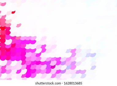 Light Blue, Red vector pattern with spheres. Illustration with set of shining colorful abstract circles. Pattern for futuristic ad, booklets.