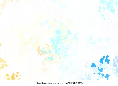 Light Blue, Red vector pattern with random forms. Decorative design in abstract style with random forms. Simple design for your web site.