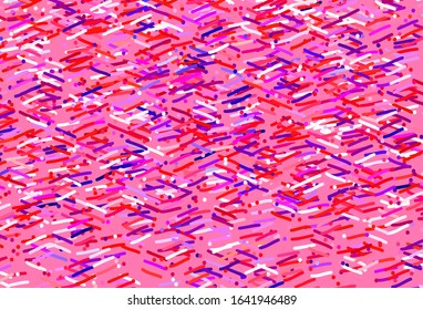 Light Blue, Red vector pattern with sharp lines. Lines on blurred abstract background with gradient. Smart design for your business advert.