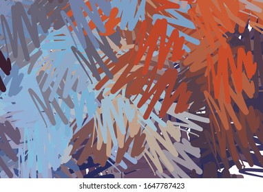 Light Blue, Red vector pattern with sharp lines. Glitter abstract illustration with colorful sticks. Best design for your ad, poster, banner.