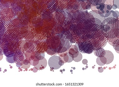 Light Blue, Red vector pattern with spheres. Blurred decorative design in abstract style with bubbles. Pattern for futuristic ad, booklets.