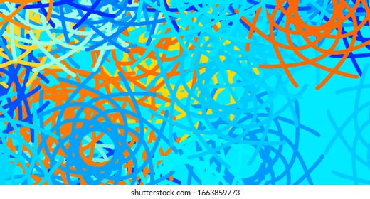 Light Blue, Red vector pattern with abstract shapes. Colorful abstract forms with gradient in simple style. Background for cell phones.