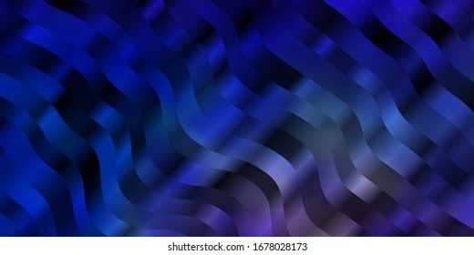 Light Blue, Red vector pattern with curves. Colorful abstract illustration with gradient curves. Pattern for ads, commercials.