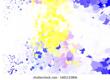 Light Blue, Red vector pattern with random forms. Simple colorful illustration with abstract gradient shapes. Modern design for your business card.