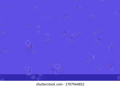 Light Blue, Red vector pattern with spheres. Blurred decorative design in abstract style with bubbles. New template for your brand book.