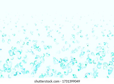 Light Blue, Red vector pattern with rainbow elements. Abstract illustration with gradient rainbow shapes. Sketch for fun designs.