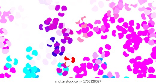 Light blue, red vector pattern with abstract shapes. Colorful illustration with simple gradient shapes. Background for cell phones.