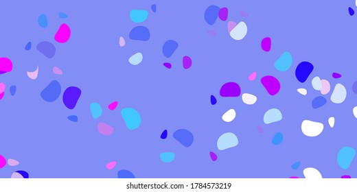 Light blue, red vector pattern with abstract shapes. Modern abstract illustration with gradient random forms. Elegant design for wallpaper set.