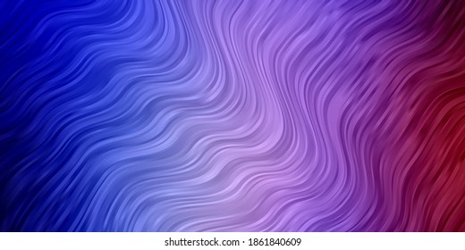 Light Blue, Red vector pattern with wry lines. Gradient illustration in simple style with bows. Pattern for websites, landing pages.