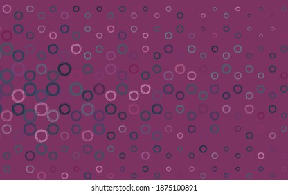 Light Blue, Red vector pattern with spheres. Modern abstract illustration with colorful water drops. Pattern for futuristic ad, booklets.