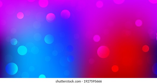 Light blue, red vector pattern with abstract shapes. Modern abstract illustration with gradient random forms. Background for cell phones.