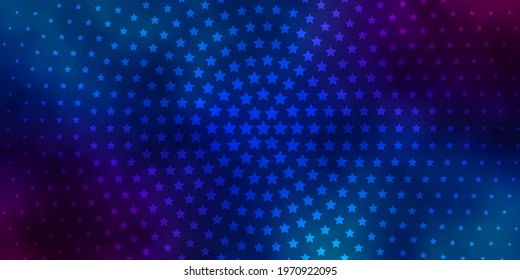 Light Blue, Red vector pattern with abstract stars. Colorful illustration with abstract gradient stars. Pattern for websites, landing pages.