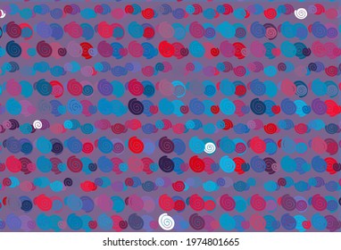 Light Blue, Red vector pattern with lamp shapes. Colorful abstract illustration with gradient lines. A completely new marble design for your business.