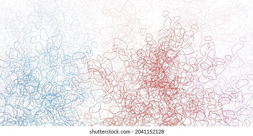 Light blue, red vector pattern with abstract shapes. Illustration with colorful shapes in abstract style. Background for cell phones.