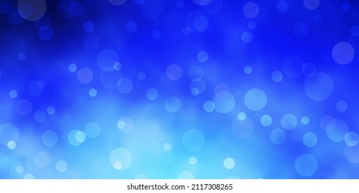 Light Blue, Red vector pattern with spheres. Modern abstract illustration with colorful circle shapes. Pattern for business ads.