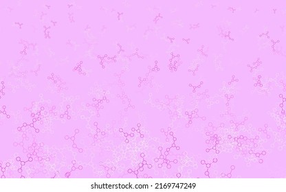 Light Blue, Red vector pattern with artificial intelligence network. Colored AI structure with gradient lines and dots. Template for ads of intellect, innovations.