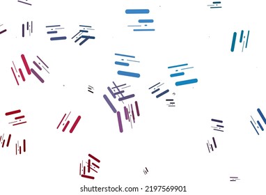 Light Blue, Red vector pattern with narrow lines. Shining colored illustration with narrow lines. Backdrop for TV commercials.