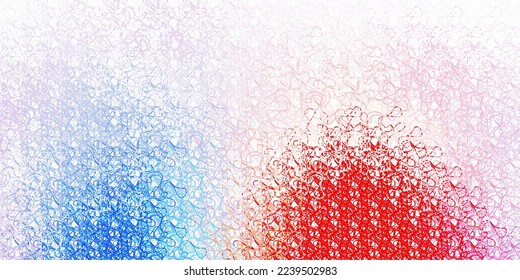 Light blue, red vector pattern with curved lines. Abstract gradient illustration with wry lines. Best design for your ad, poster, banner.