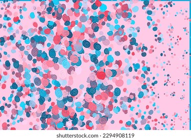 Light Blue, Red vector pattern with lamp shapes. Geometric illustration in marble style with gradient.  The elegant pattern for brand book.