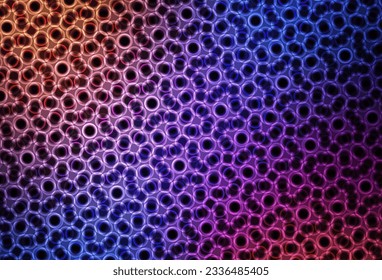 Light Blue, Red vector pattern with spheres. Glitter abstract illustration with blurred drops of rain. Pattern for textures of wallpapers.