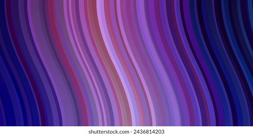 Light Blue, Red vector pattern with curved lines. Colorful illustration in abstract style with bent lines. Pattern for websites, landing pages.