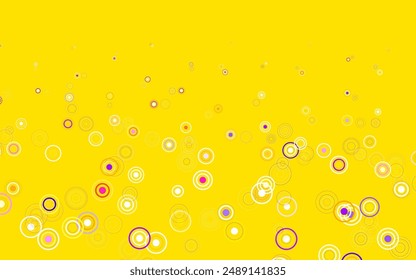 Light Blue, Red vector pattern with spheres. Beautiful colored illustration with blurred circles in nature style. Pattern for beautiful websites.