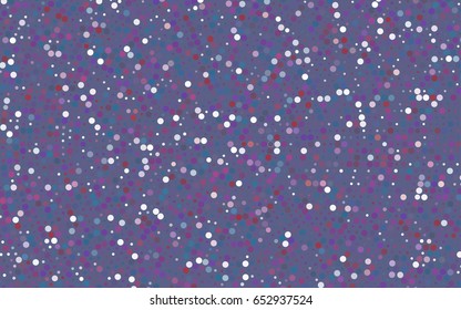 Light Blue, Red vector red pattern of geometric circles, shapes. Colorful mosaic banner. Geometric background with colored disks.