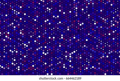 Light Blue, Red vector red pattern of geometric circles, shapes. Colorful mosaic banner. Geometric background with colored disks.