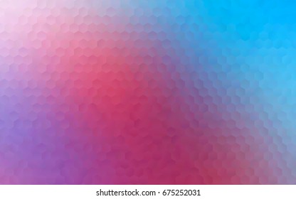 Light Blue, Red vector pattern. Hexagonal template. Geometric sample. Repeating hexagon shapes. Brand-New texture for your design. Pattern can be used for background