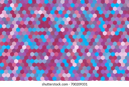 Light Blue, Red vector pattern. Hexagonal template. Geometric sample. Repeating hexagon shapes. Brand-New texture for your design. Pattern can be used for background