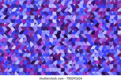 Light Blue, Red vector red pattern of geometric circles, shapes. Colorful mosaic banner. Geometric background with colored disks.