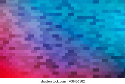 Light Blue, Red vector pattern. Brand-new rectangular template. Shining geometric sample. Repeating theme with rectangular shapes. Texture for your design.