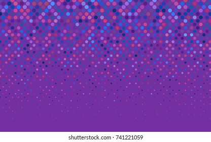 Light Blue, Red vector red pattern of geometric circles, shapes. Colorful mosaic banner. Geometric background with colored disks.