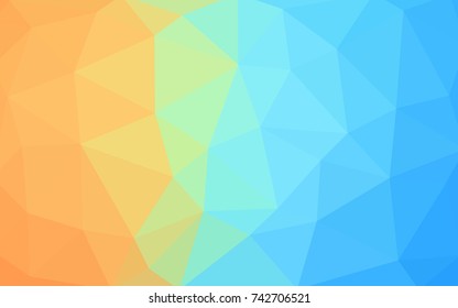 Light Blue, Red vector Pattern.  triangular template. Geometric sample. Repeating routine with triangle shapes. New texture for your design. Pattern can be used for background.