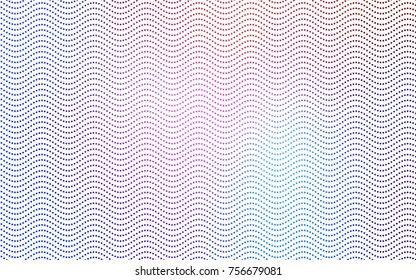 Light Blue, Red vector red pattern of geometric circles, shapes. Colorful mosaic banner. Geometric background with colored disks.