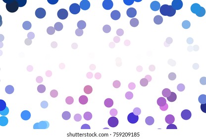 Light Blue, Red vector red pattern of geometric circles, shapes. Colorful mosaic banner. Geometric background with colored disks.