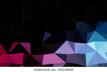 Light Blue, Red vector polygon abstract background. Glitter abstract illustration with an elegant design. The completely new template can be used for your brand book.