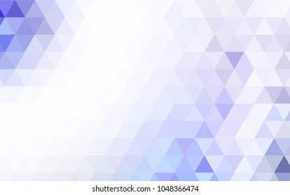 Light Blue, Red vector polygon abstract template. Brand-new colored illustration in blurry style with gradient. Brand-new style for your business design.