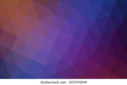 Light Blue, Red vector polygon abstract layout. Geometric illustration in Origami style with gradient.  The template for cell phone's backgrounds.