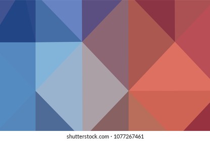 Light Blue, Red vector polygon abstract layout. Colorful illustration in abstract style with gradient. A new texture for your design.