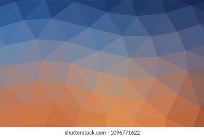 Light Blue, Red vector polygon abstract pattern. Triangular geometric sample with gradient.  The completely new template can be used for your brand book.