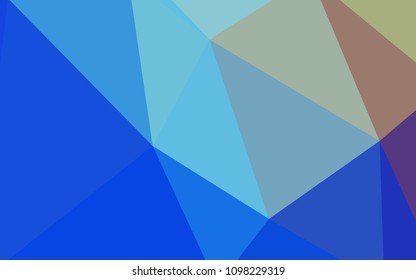 Light Blue, Red vector polygon abstract layout. A completely new color illustration in a polygonal style. A completely new design for your leaflet.