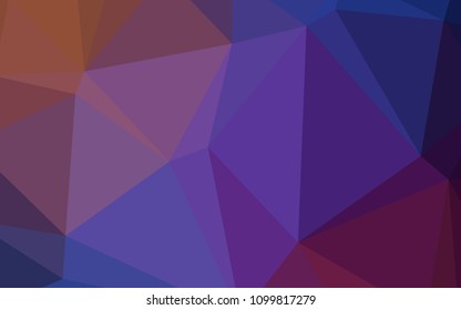 Light Blue, Red vector polygon abstract background. Glitter abstract illustration with an elegant design. That pattern can be used as a part of a brand book.